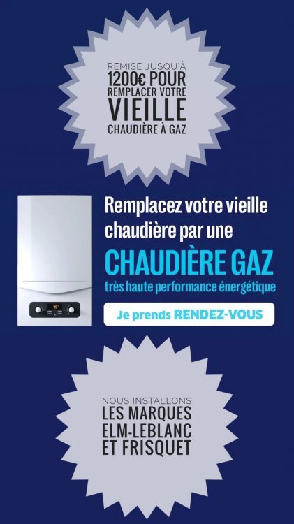 Remplacement chaudière à gaz